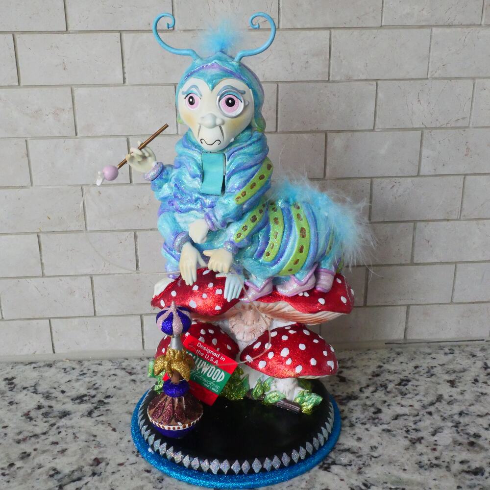 NEW Kurt Adler 15-inch Hollywood Caterpillar Nutcracker Alice in Wonderland - Picture 4 of 16